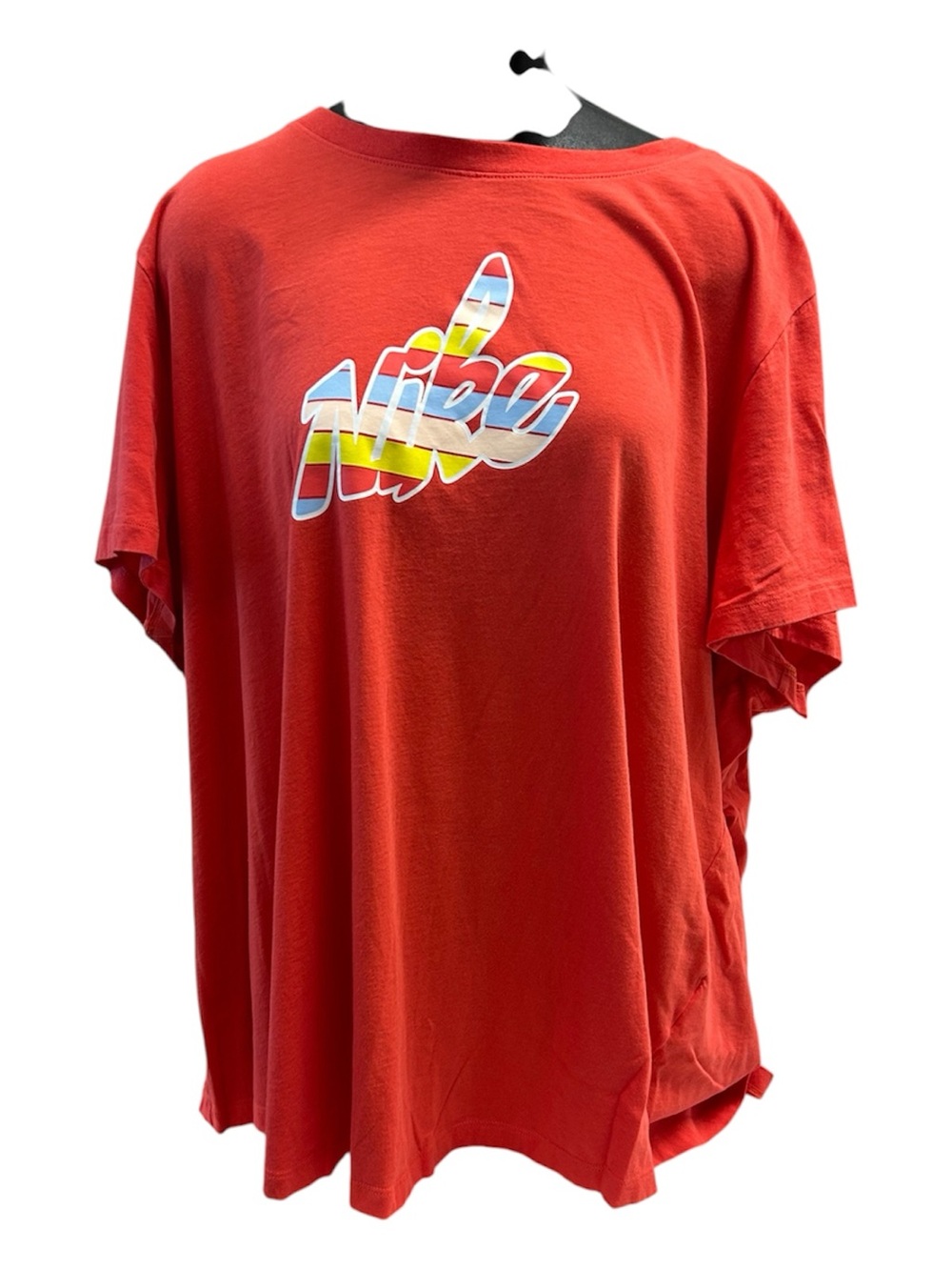 The Nike Tee Graphic T-Shirt Womens 3X Red Logo Short Sleeve Casual Plus Size